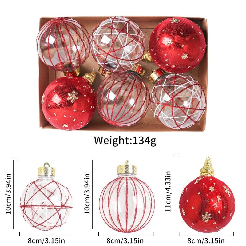 6Pcs/Box 8CM Christmas Balls Decoration Xmas Tree Hanging Ornaments for Party Home Decor New Year Navidad 2025 Gifts Accessories 6Pcs
6Pcs/Box 8CM Christmas Balls Decoration Xmas Tree Hanging Ornaments for Party Home Decor New Year Navidad 2025 Gifts Accessories 6Pcs