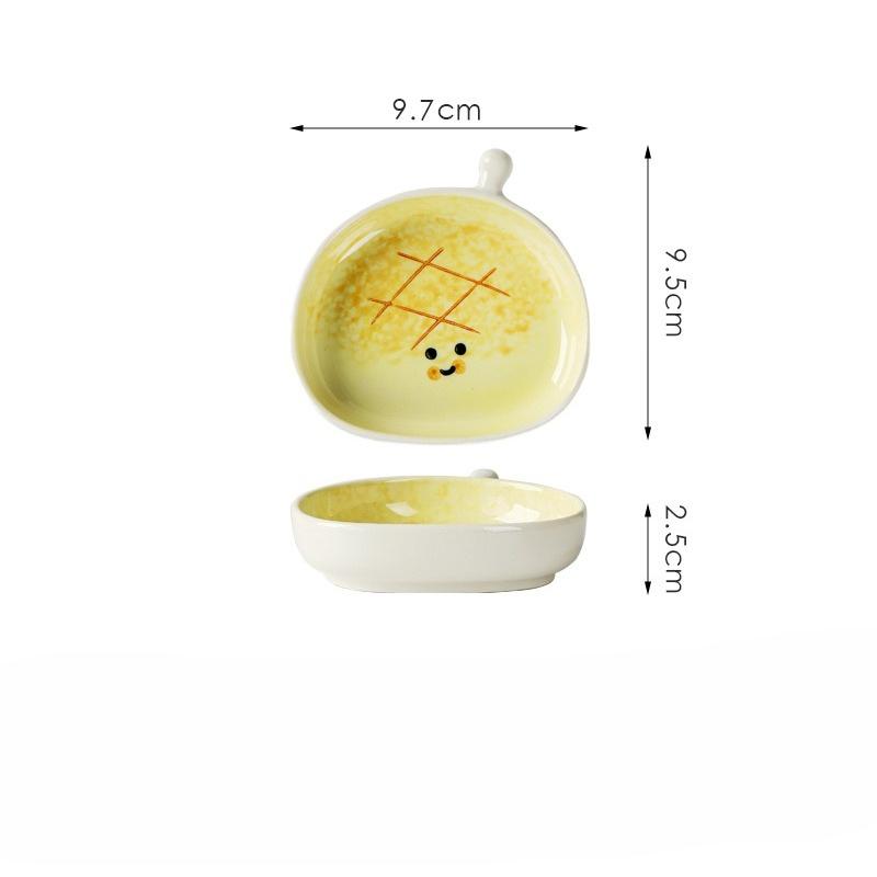 Cartoon Bread Shaped Sauce Ceramic Dishes Household Seasoning Dish Cute Snack Plates Fruit Sushi Bowl Kitchen Tableware
Cartoon Bread Shaped Sauce Ceramic Dishes Household Seasoning Dish Cute Snack Plates Fruit Sushi Bowl Kitchen Tableware