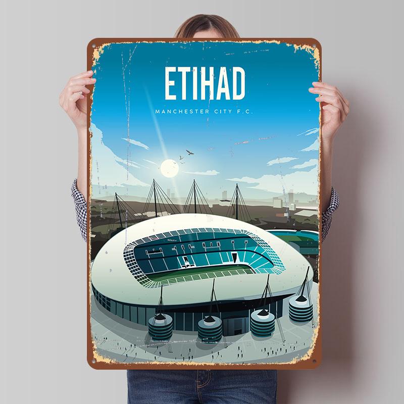 Etihad Stadium Poster Customized Vintage Metal Signs Wall Art Retro Tin Plaque for Mancave Room Decoration Garage Decorations 7.9x11.8In(20x30cm)
Etihad Stadium Poster Customized Vintage Metal Signs Wall Art Retro Tin Plaque for Mancave Room Decoration Garage Decorations 7.9x11.8In(20x30cm)