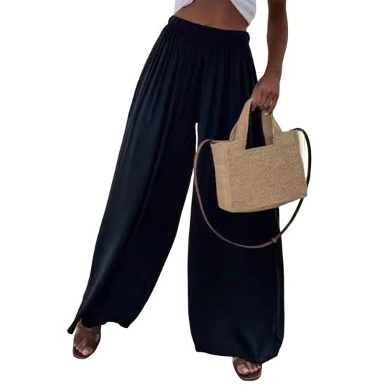 Жіночі штани Oversize Wide Leg Еластична талія Повсякденні штани Вільний крій Суцільний колір Тонкі довгі штани Щоденного носіння 2XL чорний
Жіночі штани Oversize Wide Leg Еластична талія Повсякденні штани Вільний крій Суцільний колір Тонкі довгі штани Щоденного носіння 2XL чорний