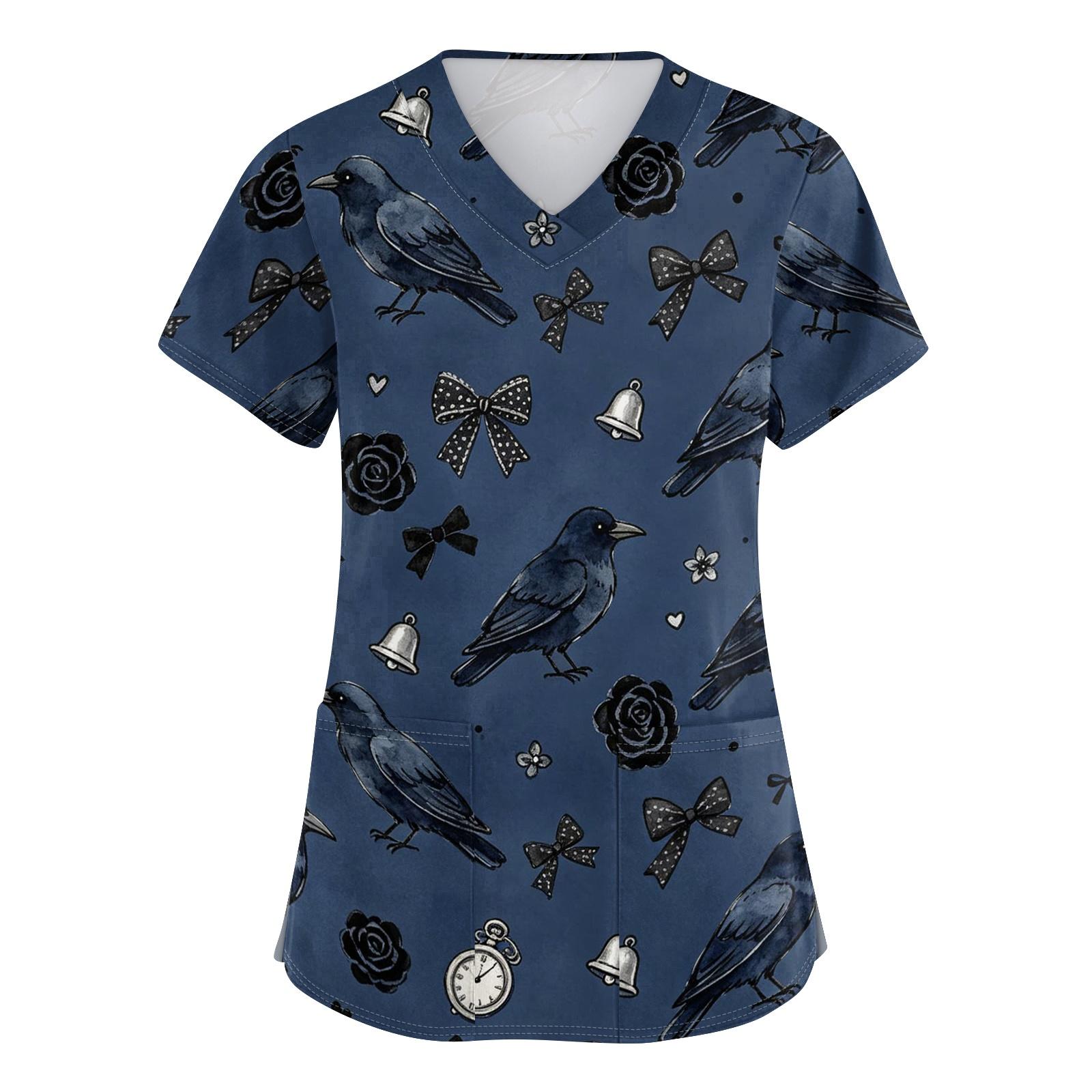 Women s V Neck Short Sleeve Work Top with Pockets Animal Print Medical Scrub Shirt for Healthcare Professionals Comfortable Fit Durable Fabric S
Women s V Neck Short Sleeve Work Top with Pockets Animal Print Medical Scrub Shirt for Healthcare Professionals Comfortable Fit Durable Fabric S