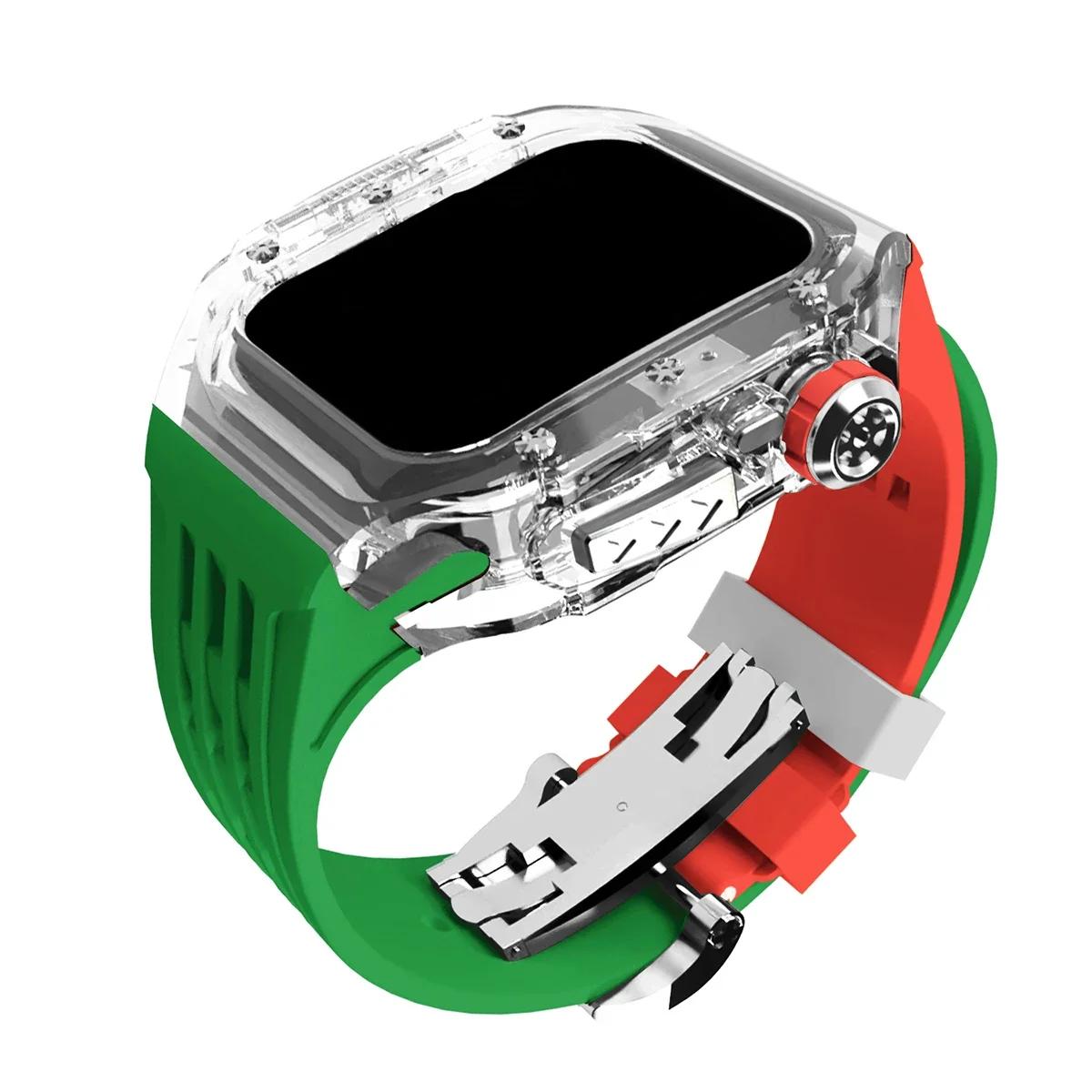Комплект для модификации корпуса для Apple Watch 45 мм 44 мм ремешок из резины для IWatch Series 9 8 7 6 5 4 SE аксессуары DIY модификация 44mm Series SE 456
Комплект для модификации корпуса для Apple Watch 45 мм 44 мм ремешок из резины для IWatch Series 9 8 7 6 5 4 SE аксессуары DIY модификация 44mm Series SE 456