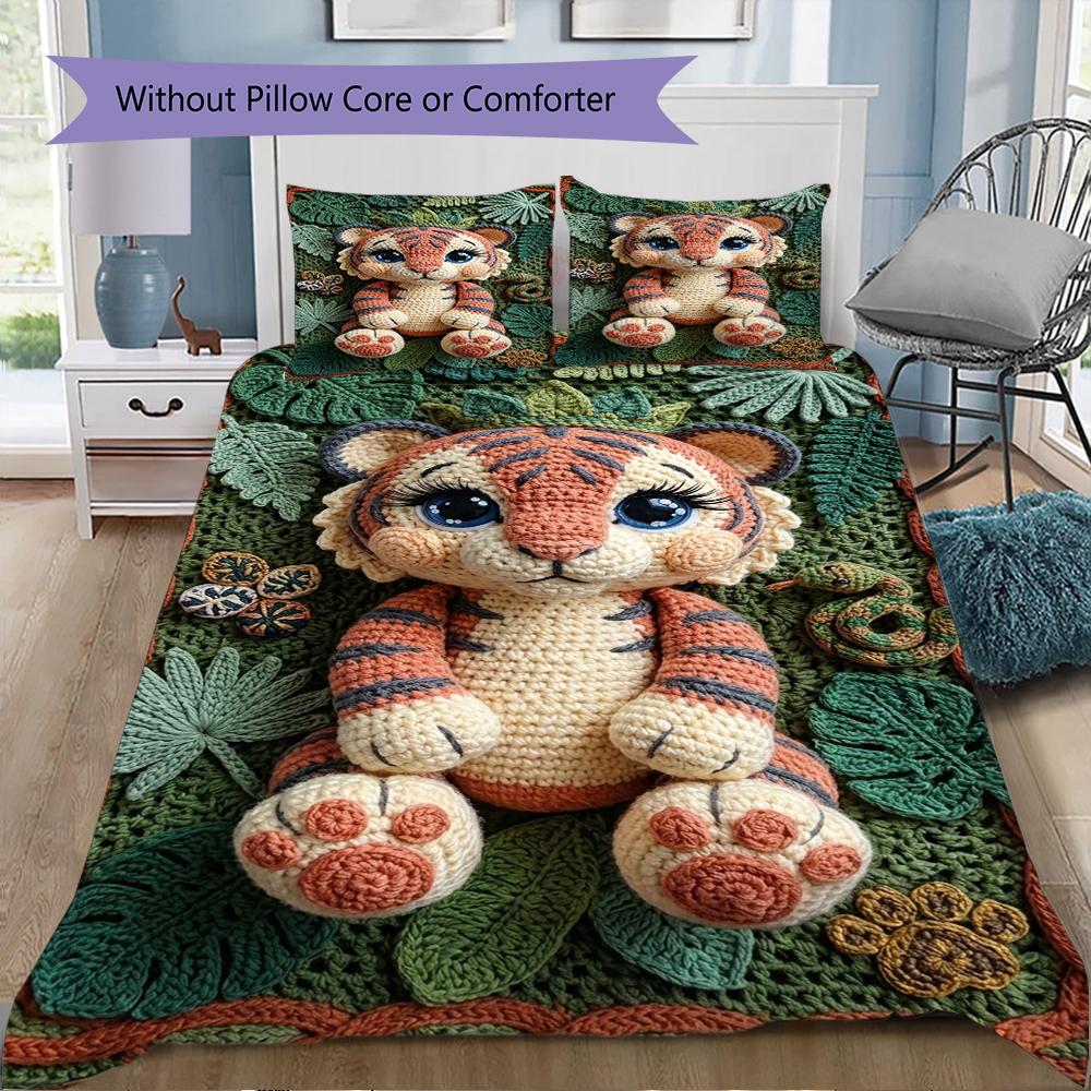 3D Cute Animals Pattern Bedding uilt Set uilt Cover Pillowcase Home Decoration Birthday Gift (1 * duvet cover + 2 * pillowcase without core)1 135x200cm
3D Cute Animals Pattern Bedding uilt Set uilt Cover Pillowcase Home Decoration Birthday Gift (1 * duvet cover + 2 * pillowcase without core)1 135x200cm