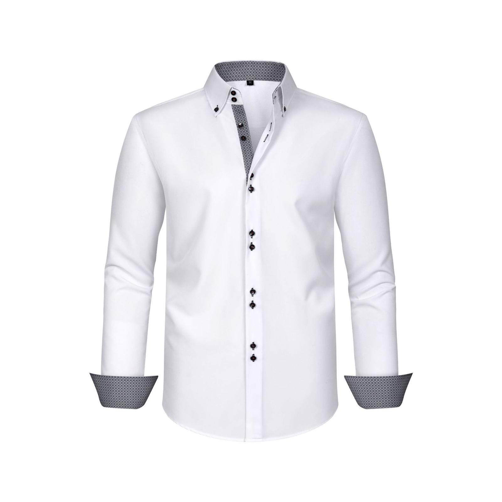 Men Button Down Shirt Long Sleeve Color,Blocked Wrinkle,Resistant Slim Fit Business Casual Dress XXL білий
Men Button Down Shirt Long Sleeve Color,Blocked Wrinkle,Resistant Slim Fit Business Casual Dress XXL білий