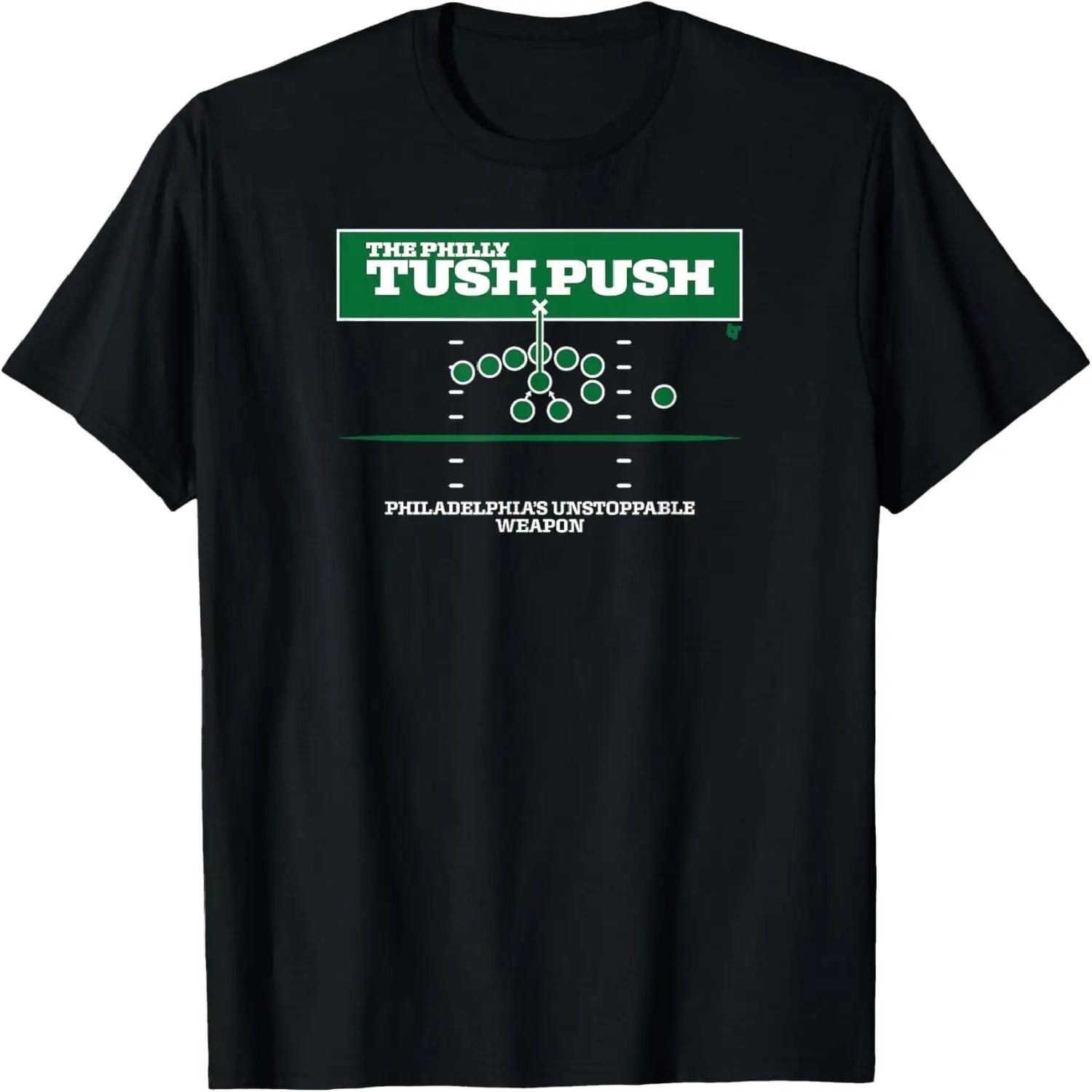Philly Tush Push - Футболка с символикой футбольной команды Филадельфии S чёрный
Philly Tush Push - Футболка с символикой футбольной команды Филадельфии S чёрный