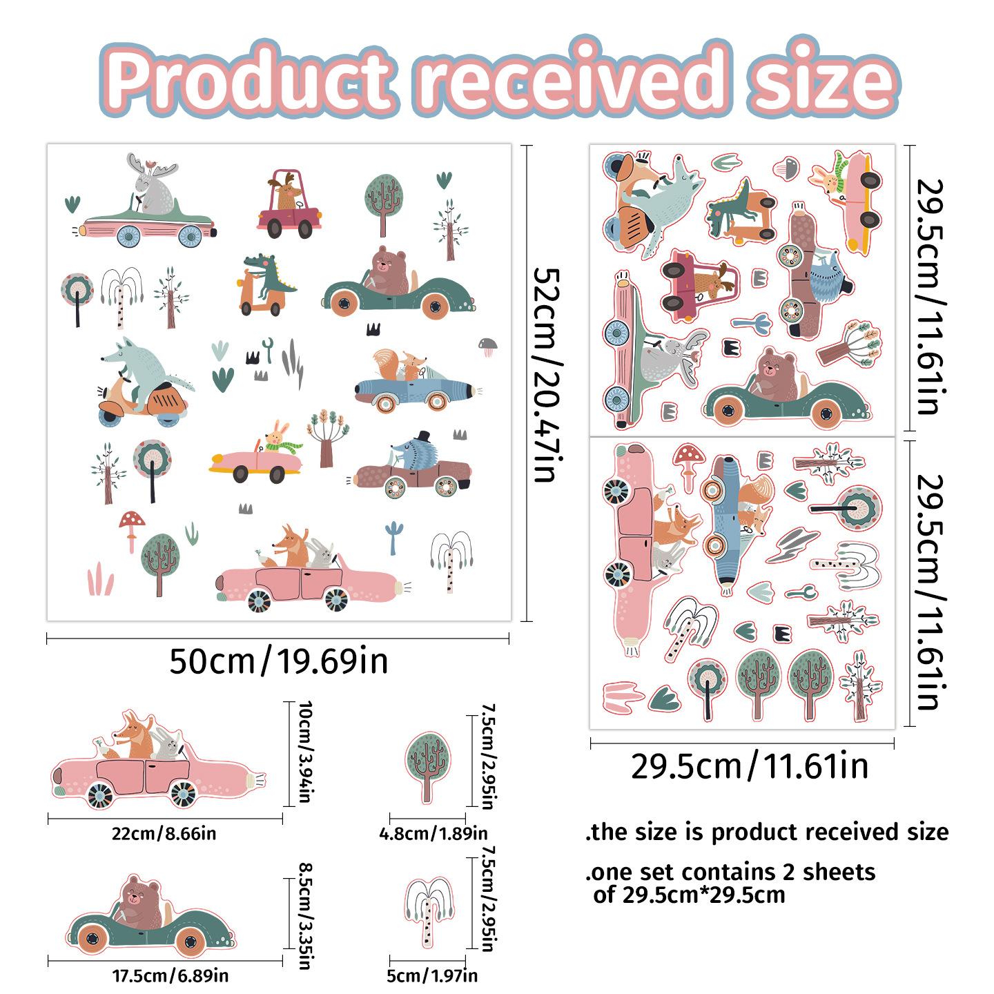 Животные автомобили наклейки на стену транспорт детский сад детская комната спальня украшение мультяшные наклейки на стену 29.5 * 29.5 * 2 sheets
Животные автомобили наклейки на стену транспорт детский сад детская комната спальня украшение мультяшные наклейки на стену 29.5 * 29.5 * 2 sheets