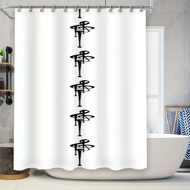 Stylish Black White Bathroom Shower Curtain with Modern Aviator Design Ideal for Bathrooms or Spas 90x180cm
Stylish Black White Bathroom Shower Curtain with Modern Aviator Design Ideal for Bathrooms or Spas 90x180cm