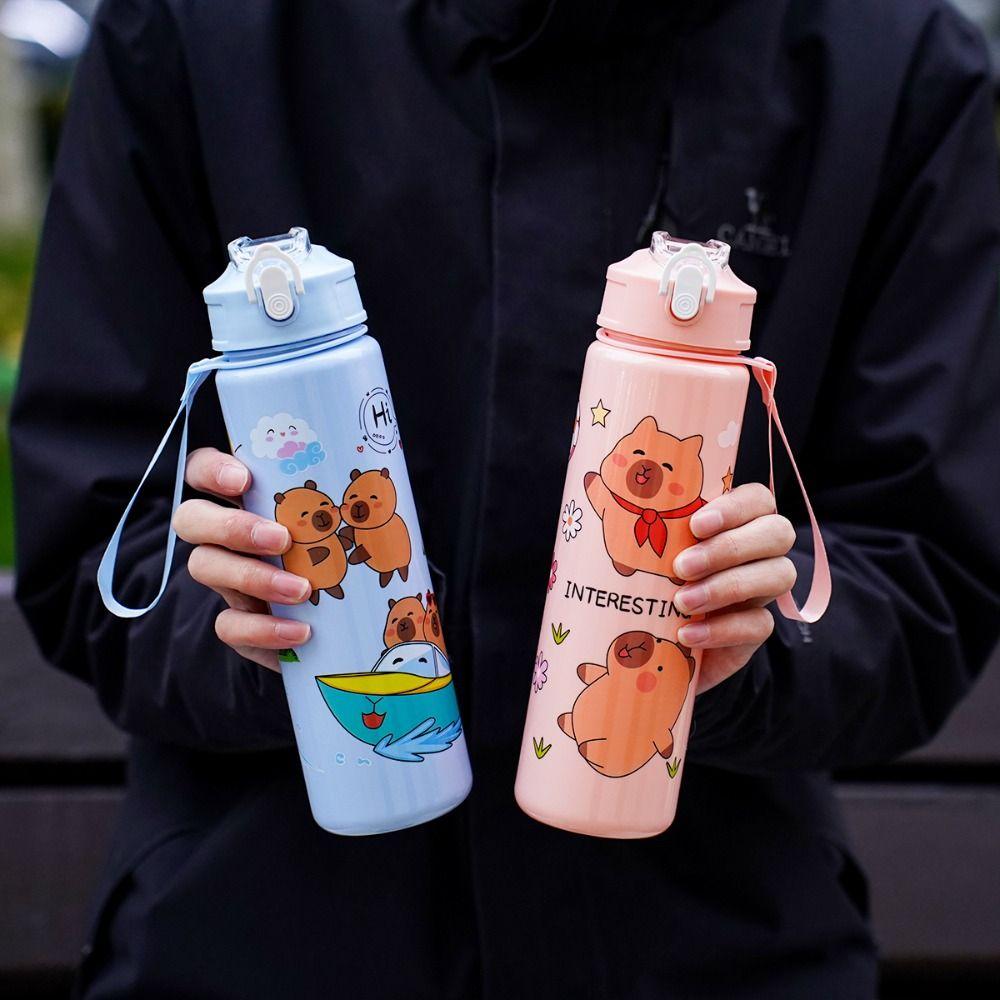 Cute Cartoon Plastic Cup Straw Cup Sport Water Bottle Capybara Drinking Bottle Coffee Cups фіолетовий
Cute Cartoon Plastic Cup Straw Cup Sport Water Bottle Capybara Drinking Bottle Coffee Cups фіолетовий