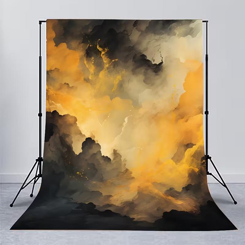 2D Printing Black & Gold Smoke Backdrop for Professional Studio Shooting 47.2x31.5inch/120*80cm
2D Printing Black & Gold Smoke Backdrop for Professional Studio Shooting 47.2x31.5inch/120*80cm