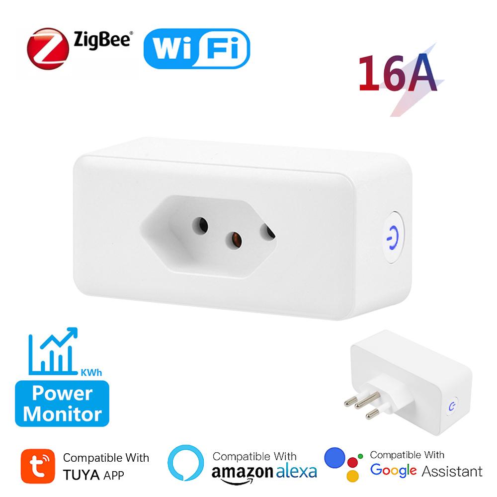 Tuya 16A Бразилия Zigbee/Wi-Fi art Plug с монитором питания art Life APP Розетка с дистанционным управлением для Google Home
Tuya 16A Бразилия Zigbee/Wi-Fi art Plug с монитором питания art Life APP Розетка с дистанционным управлением для Google Home