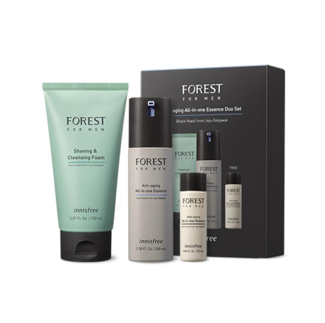 Innisfree Forest for Men Anti-Aging All In One Essence Set of 2 (Эссенция + очищающая пенка)
Innisfree Forest for Men Anti-Aging All In One Essence Set of 2 (Эссенция + очищающая пенка)