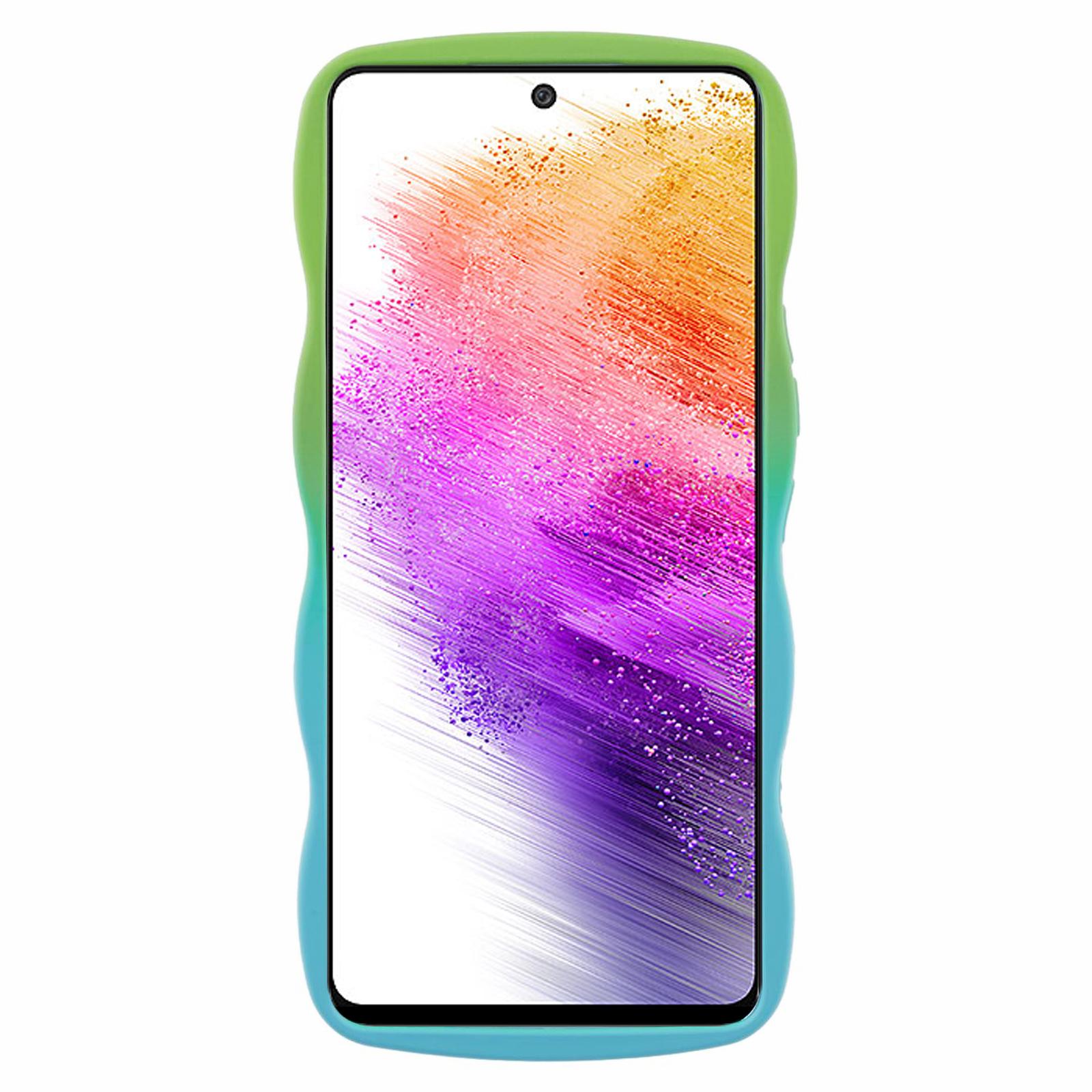 JTW Series for Samsung Galaxy A73 5G Case Anti-Slip Grip Rubberized TPU Phone Cover Green+Baby Blue
JTW Series for Samsung Galaxy A73 5G Case Anti-Slip Grip Rubberized TPU Phone Cover Green+Baby Blue