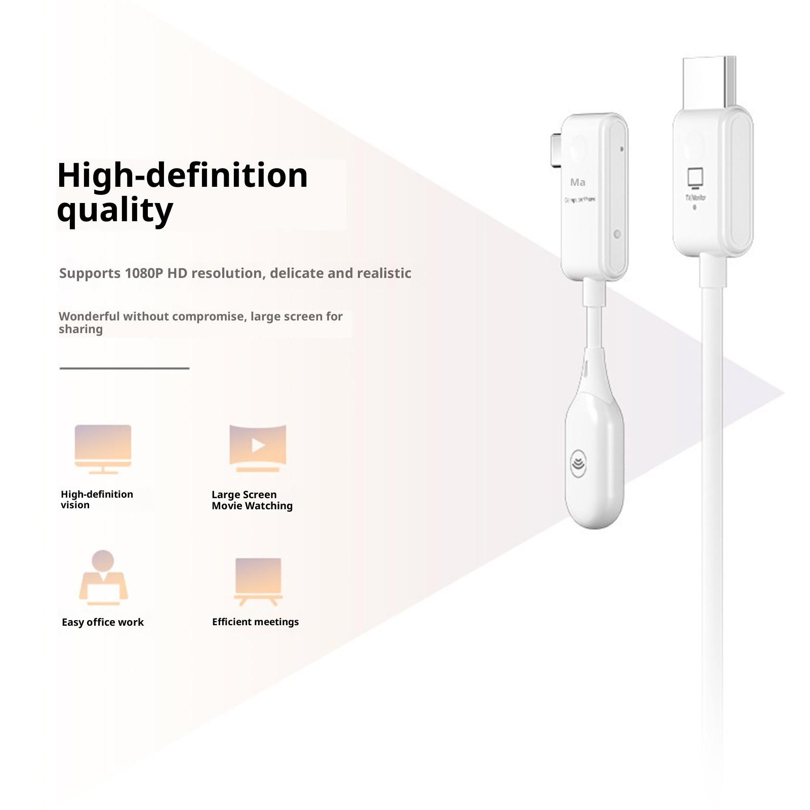 Wireless HDMIs Transmitters and Receiver Display Adapter HDMIs to Type C Converter Plug Play 1080P Resolution Long Ranges 1
Wireless HDMIs Transmitters and Receiver Display Adapter HDMIs to Type C Converter Plug Play 1080P Resolution Long Ranges 1