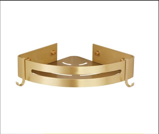 Corner Shelf Bathroom shelf Brushed Gold toilet vanity Aluminum bathroom storage wall Mounted punching wall hanging
Corner Shelf Bathroom shelf Brushed Gold toilet vanity Aluminum bathroom storage wall Mounted punching wall hanging
