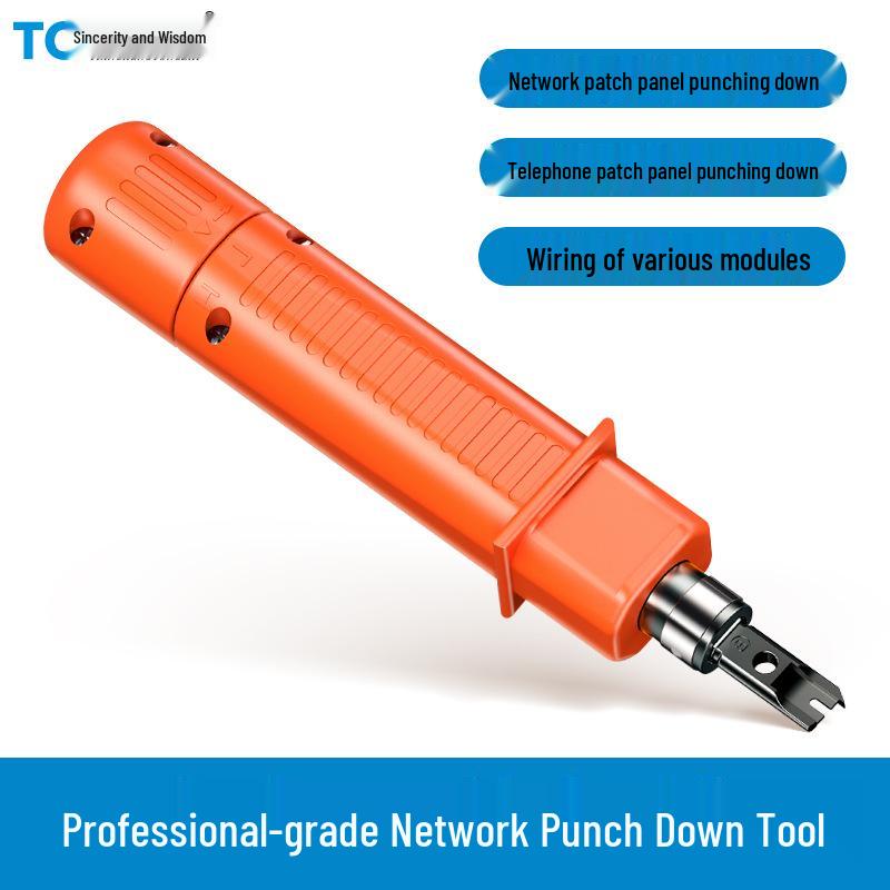 Multi-function Network Cable and Module Punch Down Tool for Socket Panels, 110 Patch Panels, and Telephone Line Crimping
Multi-function Network Cable and Module Punch Down Tool for Socket Panels, 110 Patch Panels, and Telephone Line Crimping