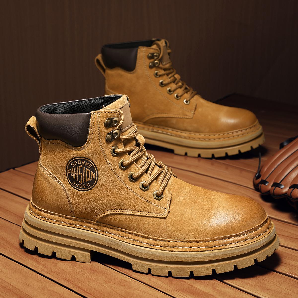 Hot-selling foreign trade autumn new retro men s shoes tooling leather men s high-top outdoor Martin boots 38 золотой
Hot-selling foreign trade autumn new retro men s shoes tooling leather men s high-top outdoor Martin boots 38 золотой