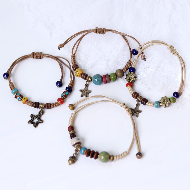 Wax rope ceramic wood bead star pendant bracelet niche versatile high-end bracelet light luxury fashion temperament jewelry women
Wax rope ceramic wood bead star pendant bracelet niche versatile high-end bracelet light luxury fashion temperament jewelry women
