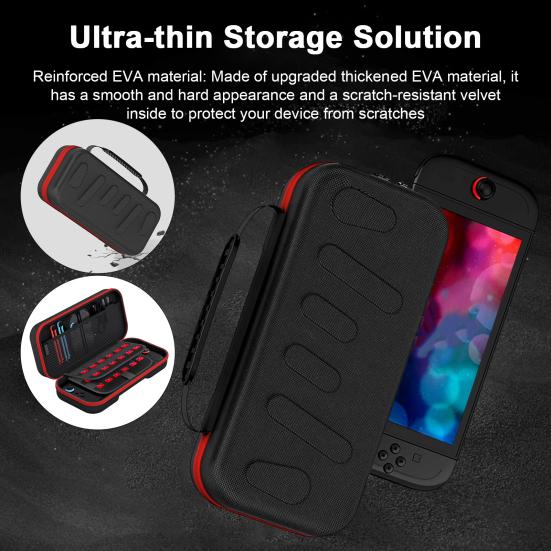 Carrying Case with Game Card Slots Large Capacity Zipper Closure Shockproof Impact Resistant Console Storage Bag for Switch 2 чорний
Carrying Case with Game Card Slots Large Capacity Zipper Closure Shockproof Impact Resistant Console Storage Bag for Switch 2 чорний