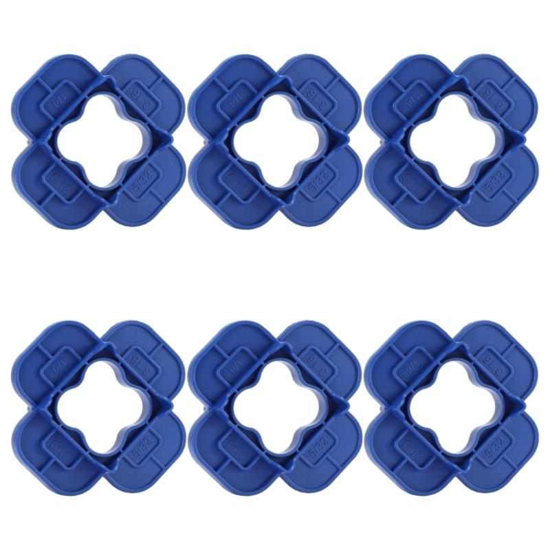 6pcs Deck Spacer Tool 4Thickness 5/32in, 3/16in, 1/4in, 5/16in For Precise Floor Gaps Alignment Board Expansion Control синій
6pcs Deck Spacer Tool 4Thickness 5/32in, 3/16in, 1/4in, 5/16in For Precise Floor Gaps Alignment Board Expansion Control синій
