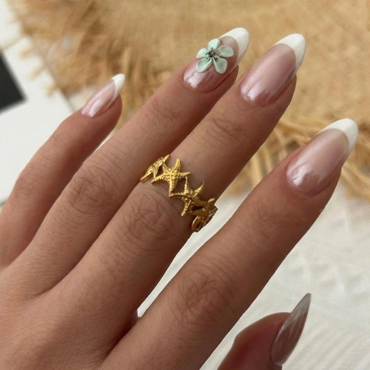 Stainless Steel Starfish Shell Conch Butterfly Flower Ocean Rings For Women Men Vintage Floral Leaf Finger Ring Summer Jewelry
Stainless Steel Starfish Shell Conch Butterfly Flower Ocean Rings For Women Men Vintage Floral Leaf Finger Ring Summer Jewelry