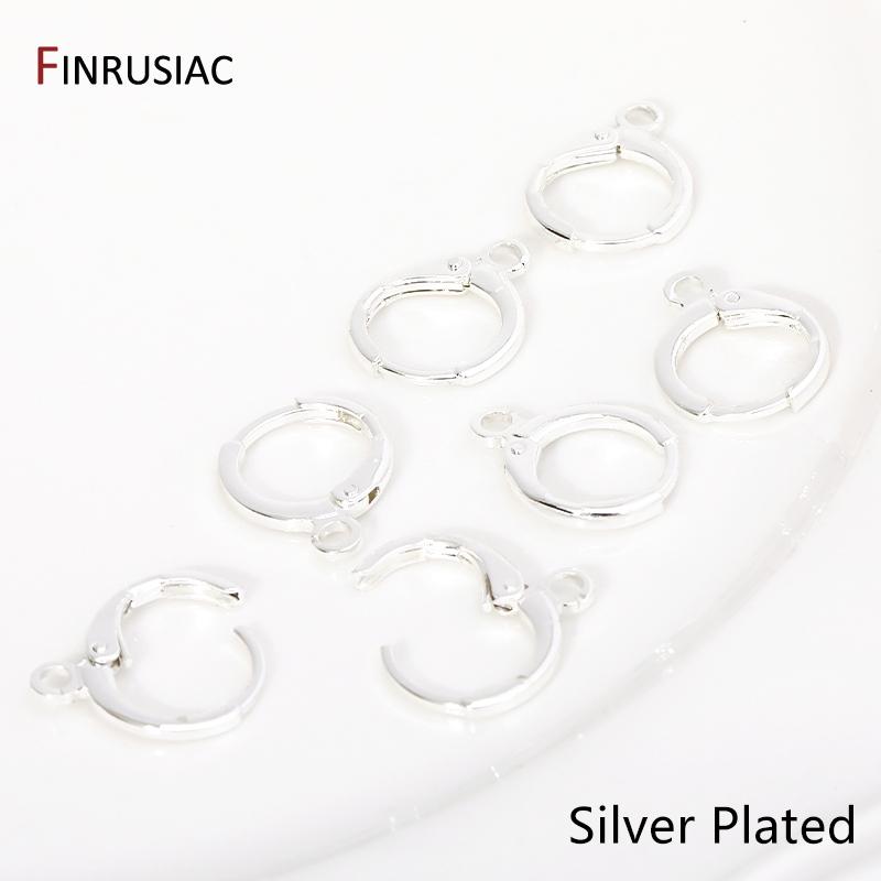 Trendy 14/18K Gold Plated Brass French Lever Back Earring Round Hook Ear Wire For DIY Earring Making Findings Accessories 13.5mm-5 pairs
Trendy 14/18K Gold Plated Brass French Lever Back Earring Round Hook Ear Wire For DIY Earring Making Findings Accessories 13.5mm-5 pairs
