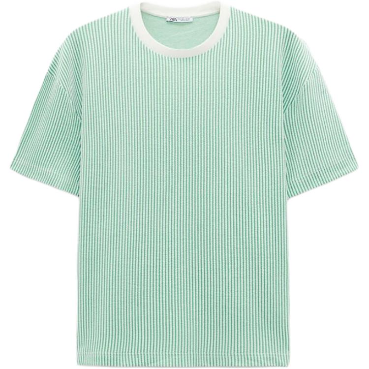 Zara Loose Striped Stretch Round Neck Short Sleeve T-Shirt Men Tops Green 4087397-500 XL
Zara Loose Striped Stretch Round Neck Short Sleeve T-Shirt Men Tops Green 4087397-500 XL