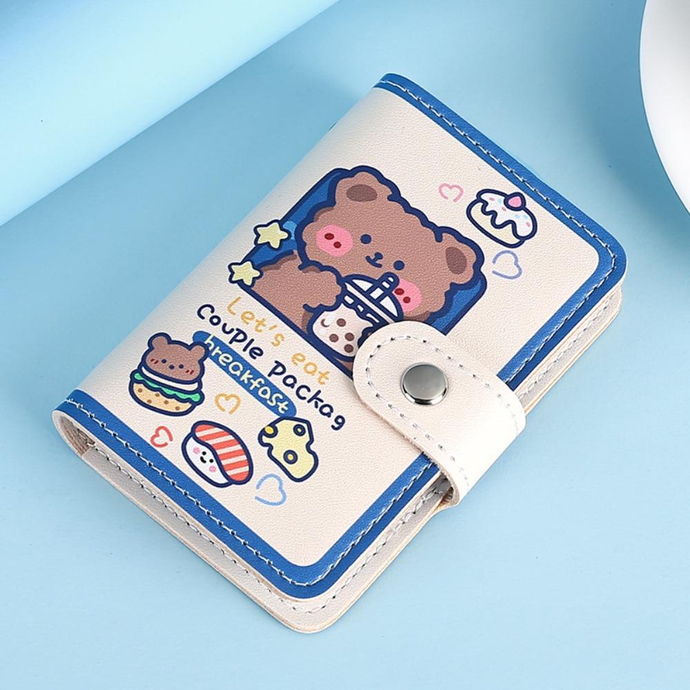 New PU Business Card Holder Anti Thief Cartoon Bear Coin Pouch Wallets Bag Student
New PU Business Card Holder Anti Thief Cartoon Bear Coin Pouch Wallets Bag Student