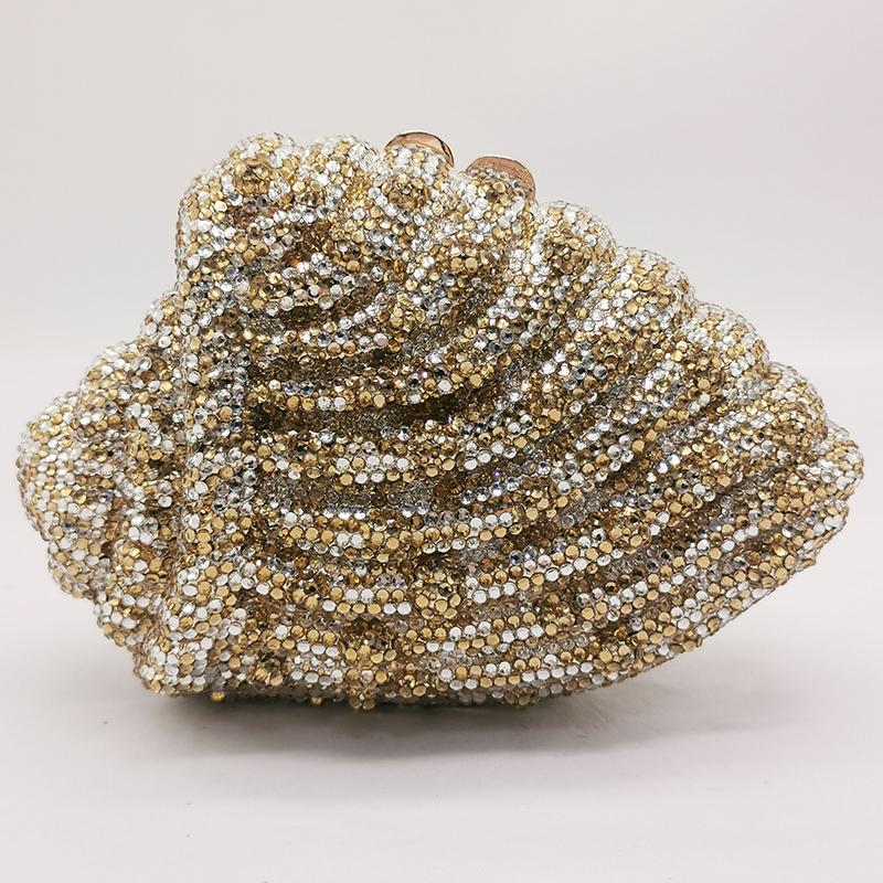 WHTUOHENG Crystal Evening Bag Purse Women Gold Snail Shape Bag Full Diamond Handbags Wedding Clutches Lady Party Prom Purse 18cmX12cmX6cm
WHTUOHENG Crystal Evening Bag Purse Women Gold Snail Shape Bag Full Diamond Handbags Wedding Clutches Lady Party Prom Purse 18cmX12cmX6cm