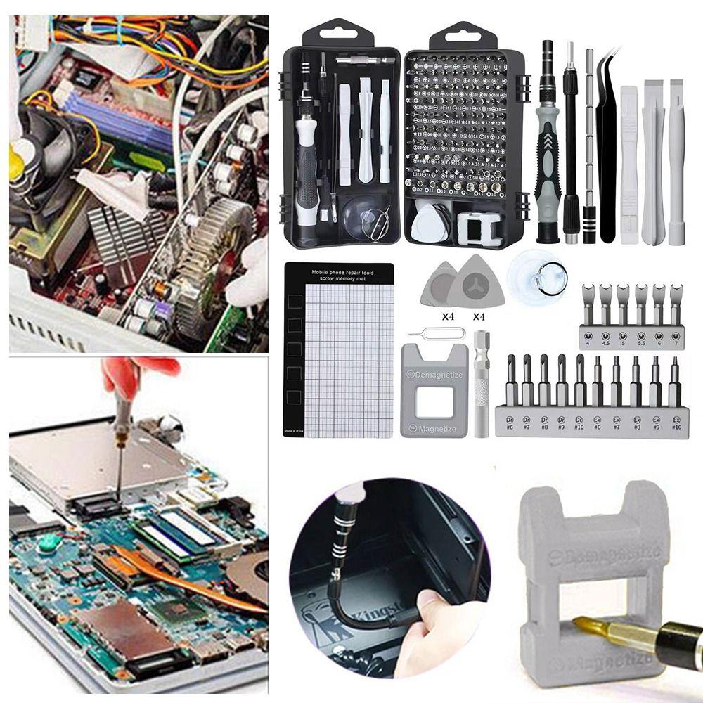 Magnetic Tips Remover Hand Tools Set Laptop Watch Mobile Phone Repair 135 in 1 Screwdriver Set
Magnetic Tips Remover Hand Tools Set Laptop Watch Mobile Phone Repair 135 in 1 Screwdriver Set