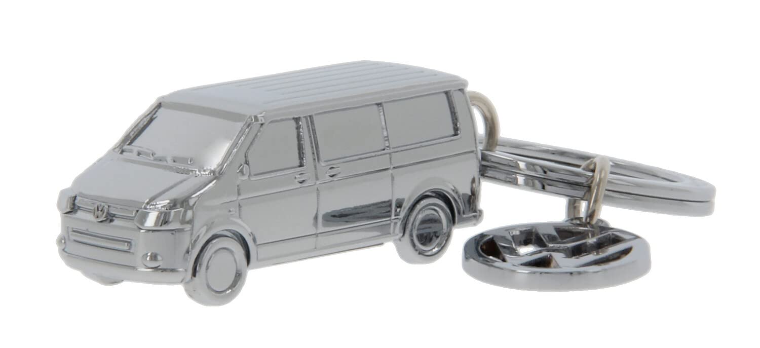 VW T5/T6 Bus Camper - Stylish 3D Keyring Pendant with VW Charm - Gift for Volkswagen Fans (Chrome Plated Enamel/Silver)
VW T5/T6 Bus Camper - Stylish 3D Keyring Pendant with VW Charm - Gift for Volkswagen Fans (Chrome Plated Enamel/Silver)