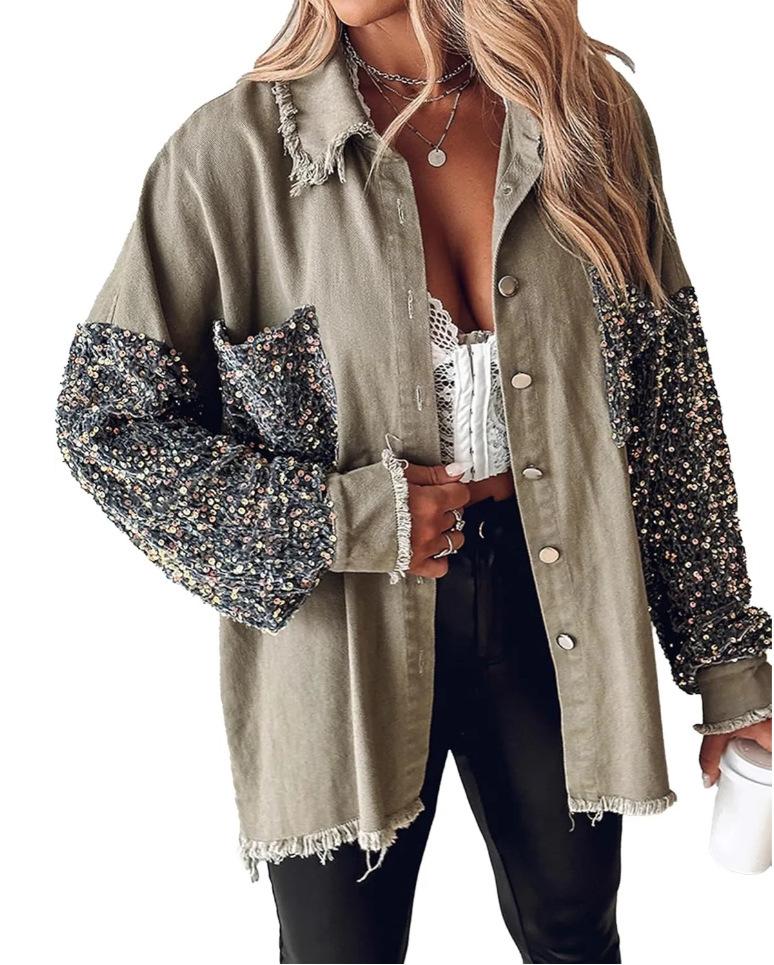 2025 Korean-European Style Sequin Patchwork Denim Pullover for Women XXL зелений
2025 Korean-European Style Sequin Patchwork Denim Pullover for Women XXL зелений