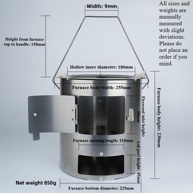 Portable Outdoor Fire Pit Stove, Kitchen Tools, Kitchen Items & Accessories, for Heating, BBQ, Picnic, Camping, Non-food Contact
Portable Outdoor Fire Pit Stove, Kitchen Tools, Kitchen Items & Accessories, for Heating, BBQ, Picnic, Camping, Non-food Contact