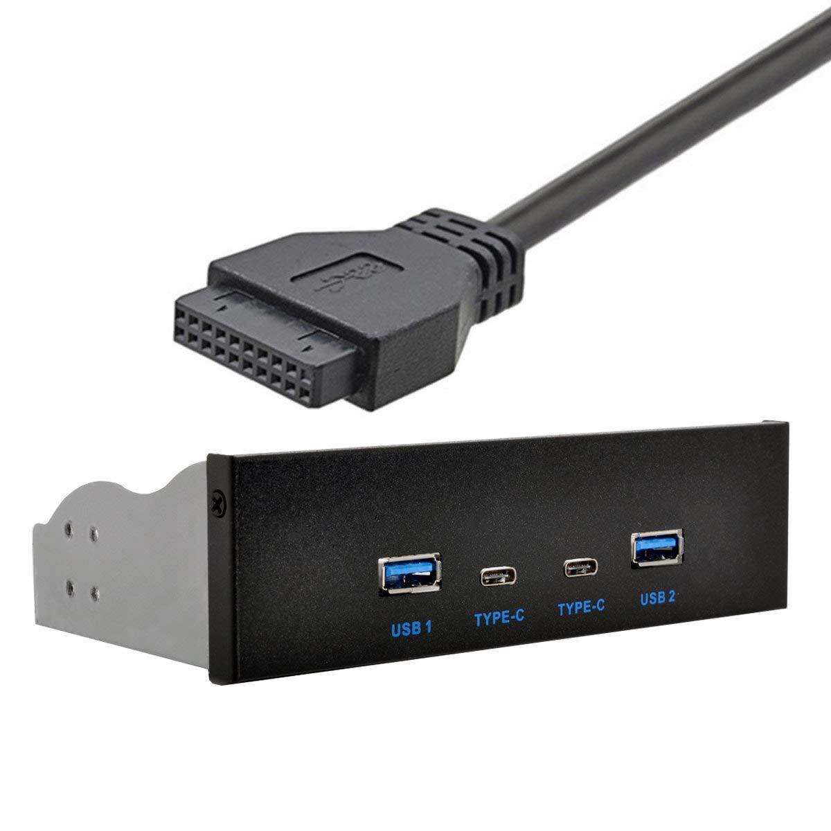 USB-концентратор Xiwai, 4 порти, передня панель, 20-контактний з’єднувальний кабель для материнської плати, USB-C і 3.0, 5,25 дюймів, CD-ROM чорний
USB-концентратор Xiwai, 4 порти, передня панель, 20-контактний з’єднувальний кабель для материнської плати, USB-C і 3.0, 5,25 дюймів, CD-ROM чорний