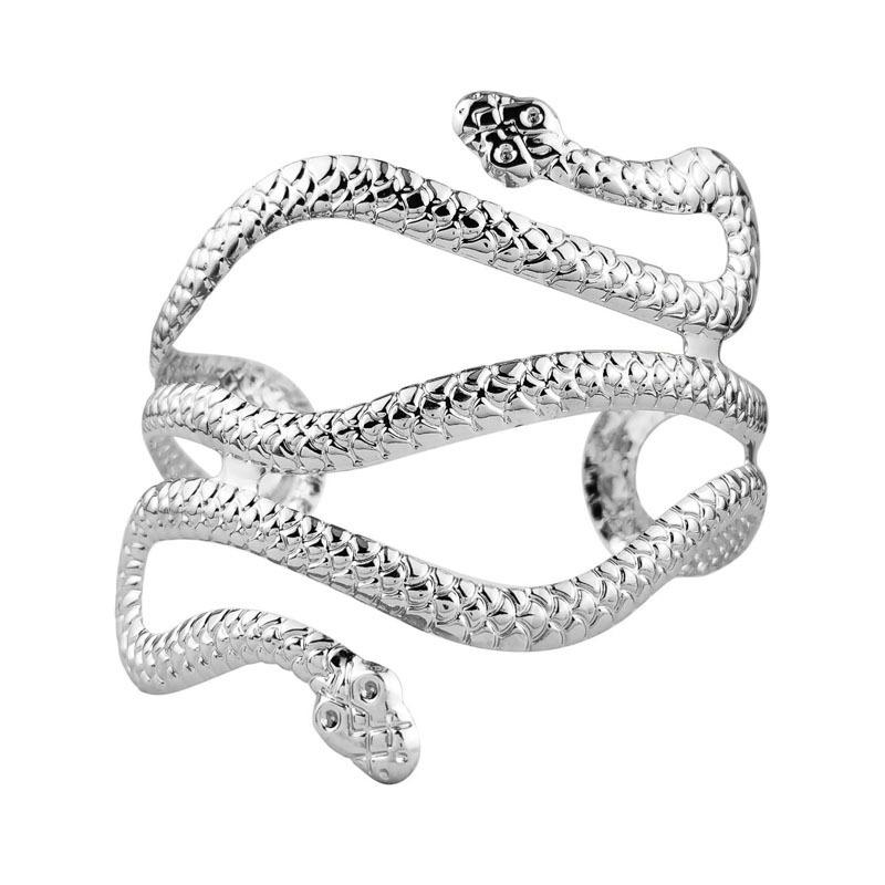 Fashion Personalized Snake Head Arm Ring Bracelet, Adjustable Metal Exaggerated Opening Snake-Shaped Winding Hand Jewelry
Fashion Personalized Snake Head Arm Ring Bracelet, Adjustable Metal Exaggerated Opening Snake-Shaped Winding Hand Jewelry