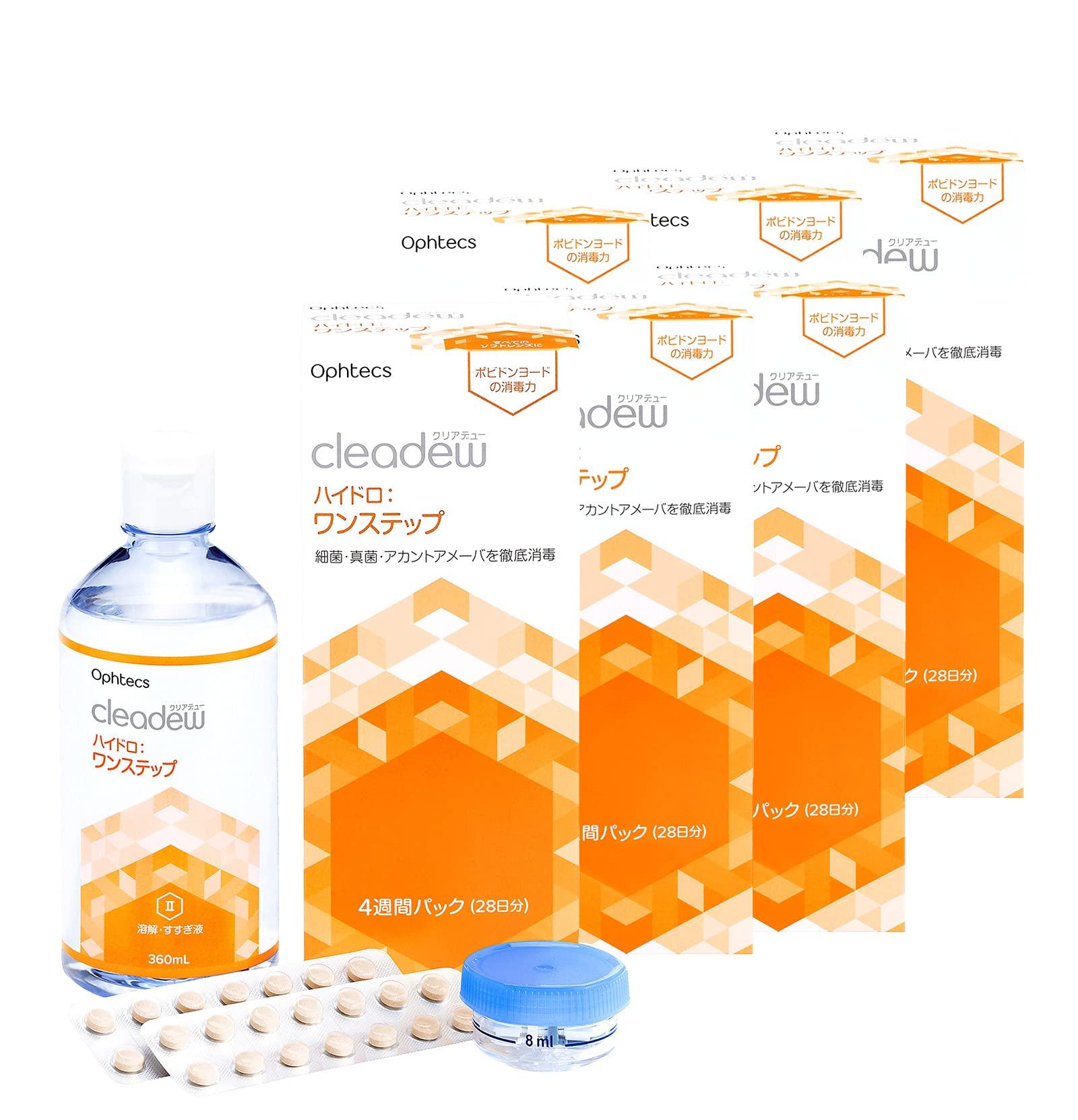 Cleadew OPHTECS Cleardew One Step Set Hydro Запас на 28 дней, Упаковка на 4 недели, 360 мл, 6 коробок
Cleadew OPHTECS Cleardew One Step Set Hydro Запас на 28 дней, Упаковка на 4 недели, 360 мл, 6 коробок