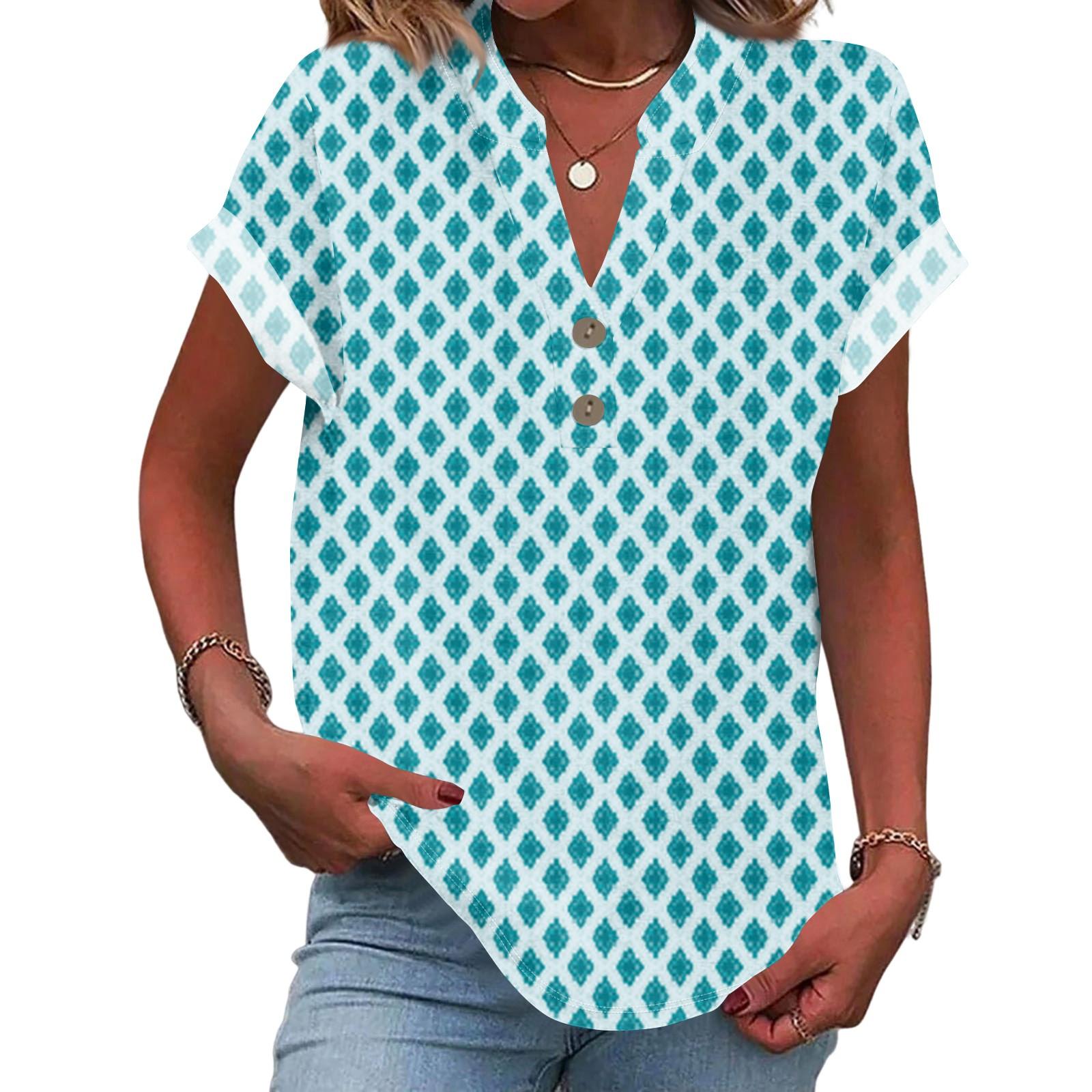 Linen Tops For Women Summer V Neck Short Sleeve Length Sleeve Womens Tops Casual Loose Fit Blouses L ціан
Linen Tops For Women Summer V Neck Short Sleeve Length Sleeve Womens Tops Casual Loose Fit Blouses L ціан