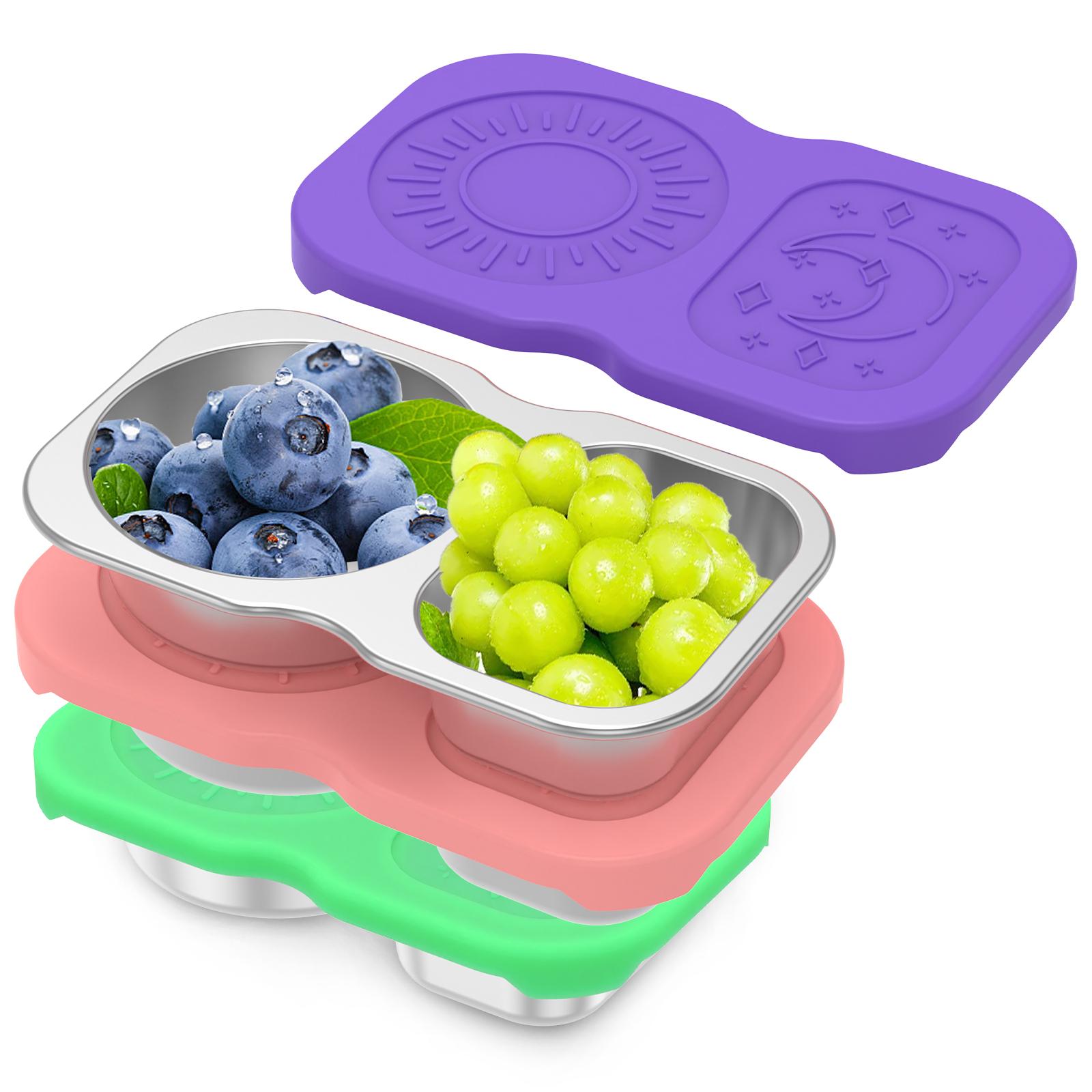 3/4Pcs Stainless Steel Snack Container with Lids Leakproof Double Compartment Salad Dressing Sauce Box for Travel Office Picnic
3/4Pcs Stainless Steel Snack Container with Lids Leakproof Double Compartment Salad Dressing Sauce Box for Travel Office Picnic