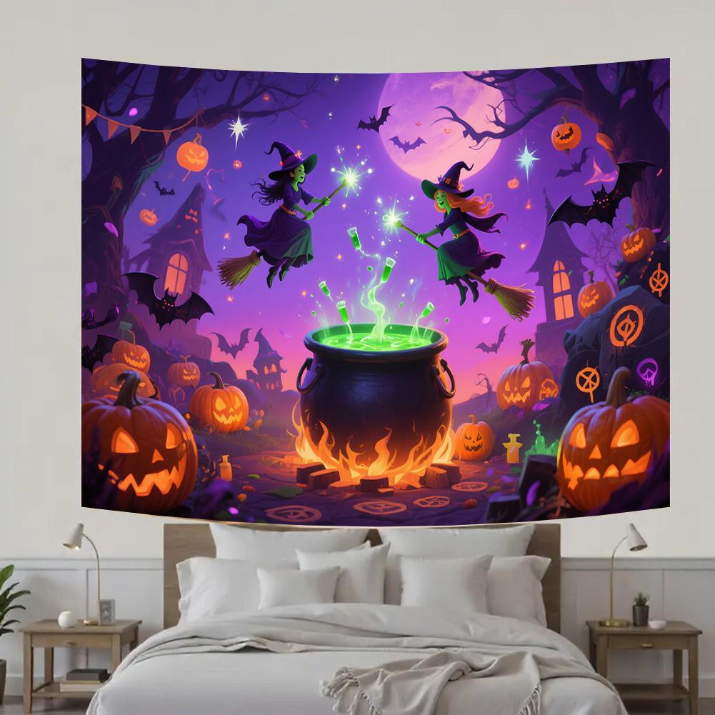 Halloween Party Backdrop Witch Forest Scene Polyester for Photo Booth,Party Event,Holiday Celebration,Wall Decor 150*100cm/59*39in/5*3ft
Halloween Party Backdrop Witch Forest Scene Polyester for Photo Booth,Party Event,Holiday Celebration,Wall Decor 150*100cm/59*39in/5*3ft