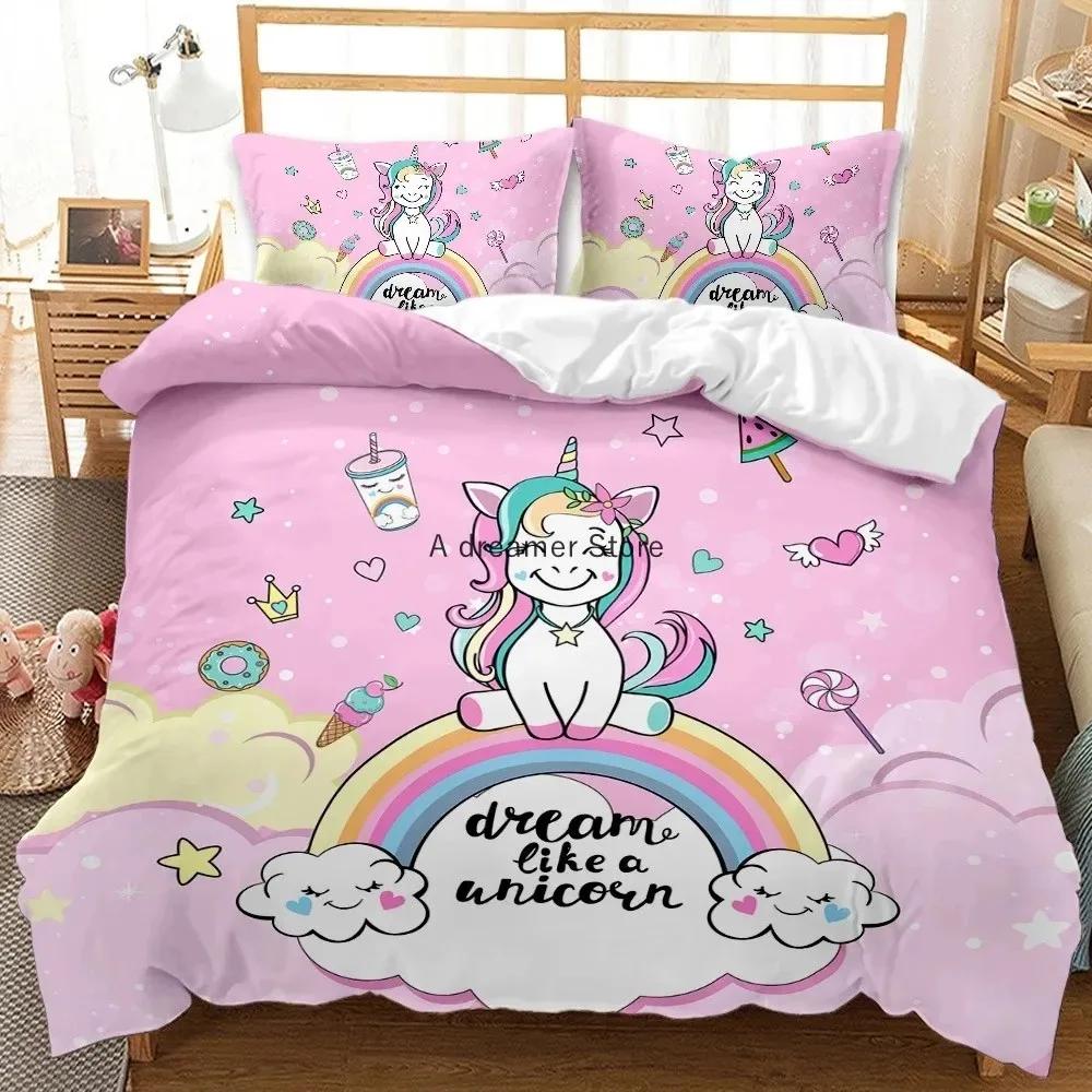 Unicorn Children Bedding set For Kids Baby Child 140x200 200x200 Quilt Cartoon Duvet Cover Set Pillowcase Bed Linens Bedclothes EU Single 135x200cm
Unicorn Children Bedding set For Kids Baby Child 140x200 200x200 Quilt Cartoon Duvet Cover Set Pillowcase Bed Linens Bedclothes EU Single 135x200cm