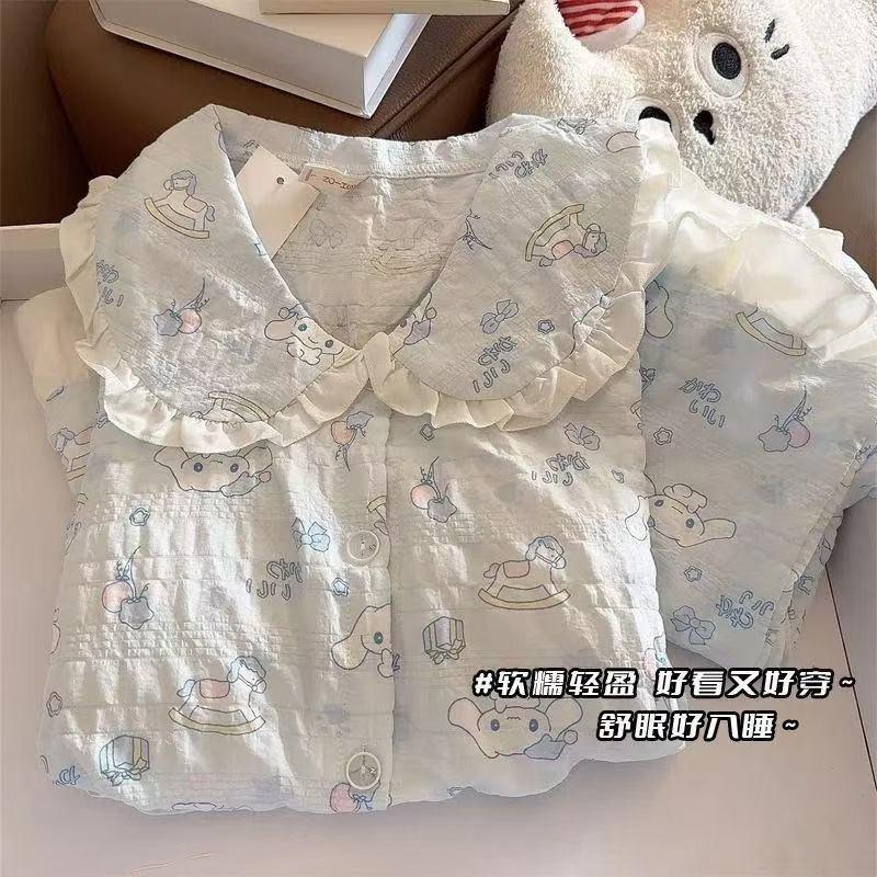 Spring new pajamas women s Wannian grid cloud cotton small lapel cardigan long sleeve trousers casual loungewear set M
Spring new pajamas women s Wannian grid cloud cotton small lapel cardigan long sleeve trousers casual loungewear set M