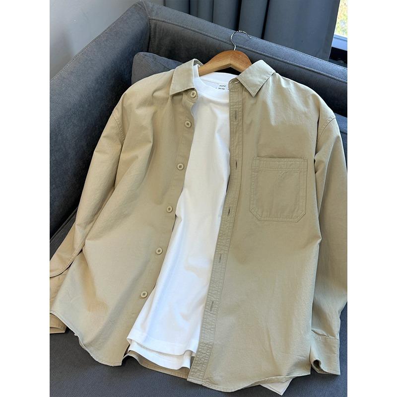 Men s Loose Fit Long Sleeve Shirt with Chest Pocket - Casual Button Down Top for Daily Wear M хаки
Men s Loose Fit Long Sleeve Shirt with Chest Pocket - Casual Button Down Top for Daily Wear M хаки