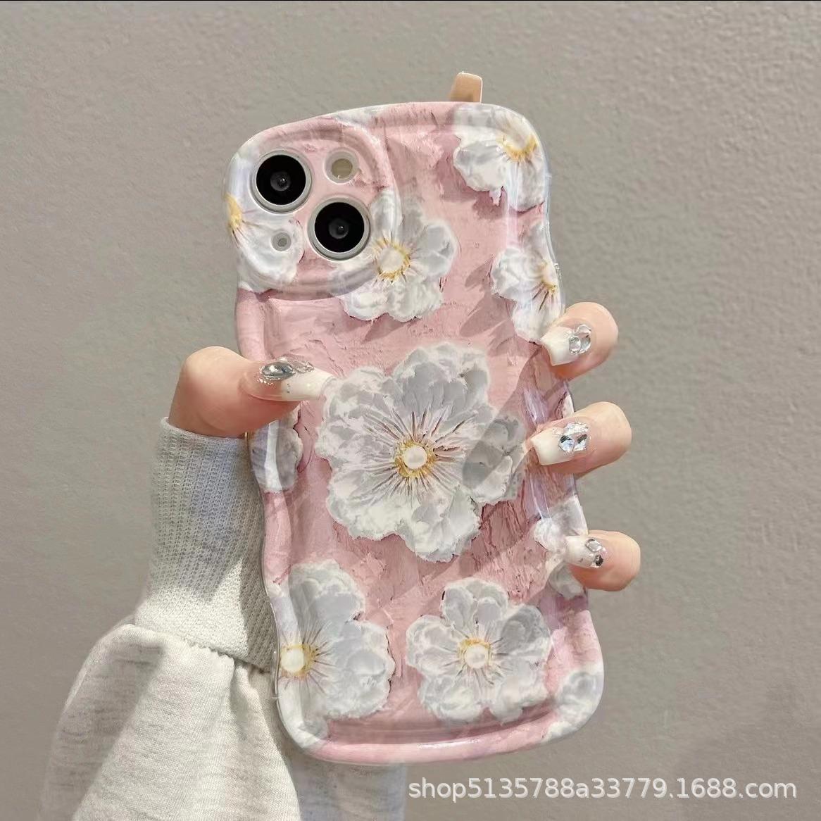 Oil painting pink flower oval wave for Apple iPhone16 ProMax phone case apple 16
Oil painting pink flower oval wave for Apple iPhone16 ProMax phone case apple 16