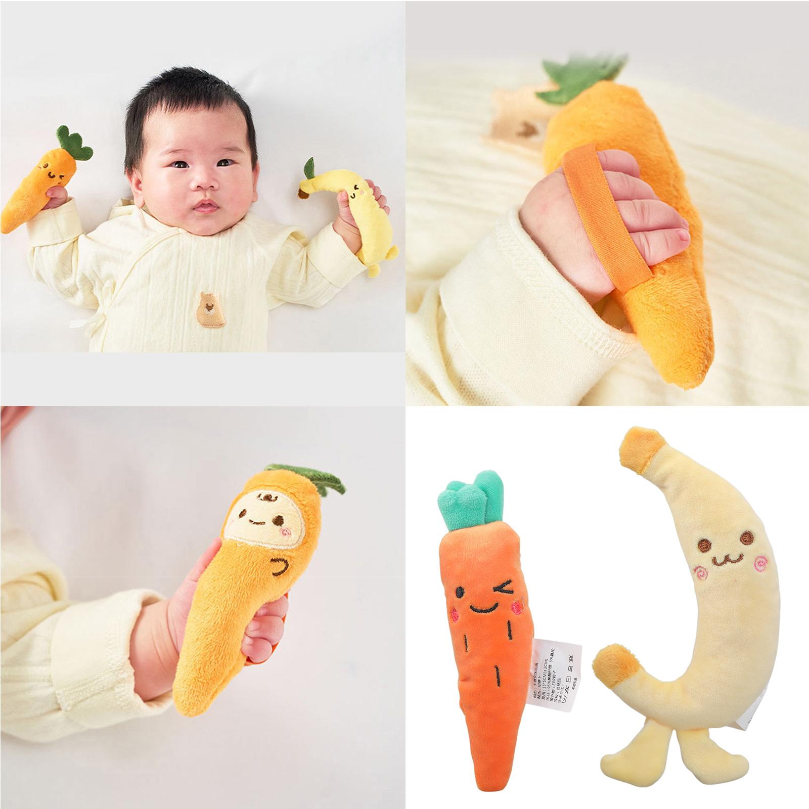Infant Comforting Doll Toy Carrot/Banana Shaped Hand Grip Sensory Development Aid for Crib Strollers Travel Use 1
Infant Comforting Doll Toy Carrot/Banana Shaped Hand Grip Sensory Development Aid for Crib Strollers Travel Use 1