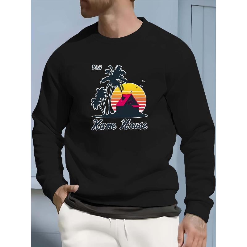 Однотонное мужское худи с круглым вырезом, свободного кроя и универсальное XXL чёрный
Однотонное мужское худи с круглым вырезом, свободного кроя и универсальное XXL чёрный