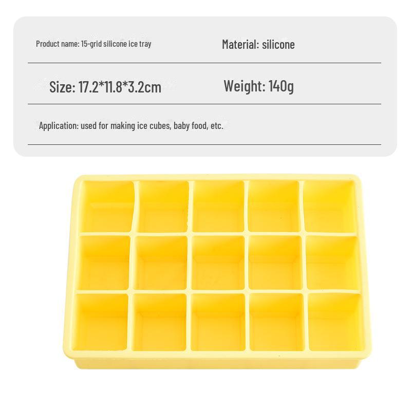 15- та 24-секційна силіконова форма для кубиків льоду з кришкою - Легке виймання, квадратна форма
15- та 24-секційна силіконова форма для кубиків льоду з кришкою - Легке виймання, квадратна форма