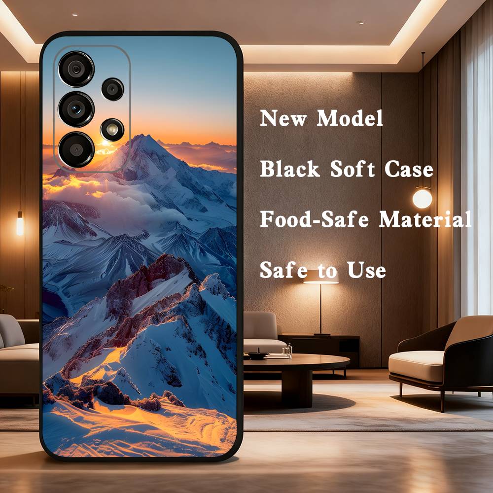 Snow Mountain Scenery Design Phone Case For Samsung Galaxy A73,31,8,9,53,32,72,41,J7,52,71,22,Note Soft Black Silicone Cover SamsungA20s
Snow Mountain Scenery Design Phone Case For Samsung Galaxy A73,31,8,9,53,32,72,41,J7,52,71,22,Note Soft Black Silicone Cover SamsungA20s