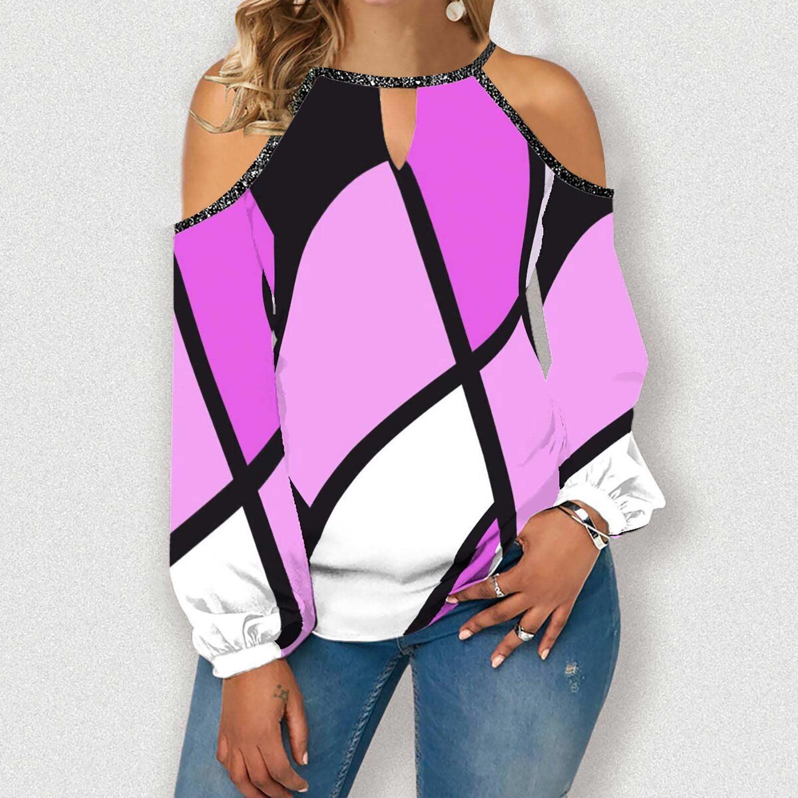 Women s Fashion Casual Temperament Round Neck Off-shoulder Irregular Color Long Sleeve T-shirt Top M
Women s Fashion Casual Temperament Round Neck Off-shoulder Irregular Color Long Sleeve T-shirt Top M