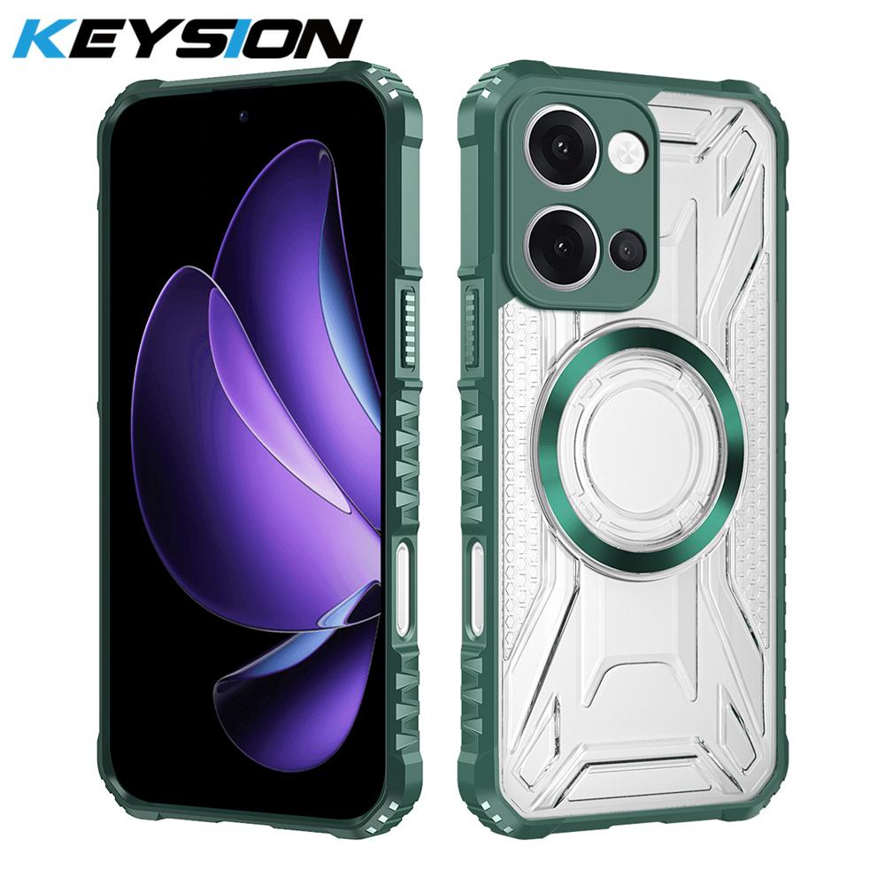 KEYSION Transparent Magnetic Case for Redmi 15C 171mm 173mm Soft Silicone+PC Heavy Duty Shockproof Phone Cover for Xiaomi POCO C85 for Redmi 15C 173mm зелений
KEYSION Transparent Magnetic Case for Redmi 15C 171mm 173mm Soft Silicone+PC Heavy Duty Shockproof Phone Cover for Xiaomi POCO C85 for Redmi 15C 173mm зелений