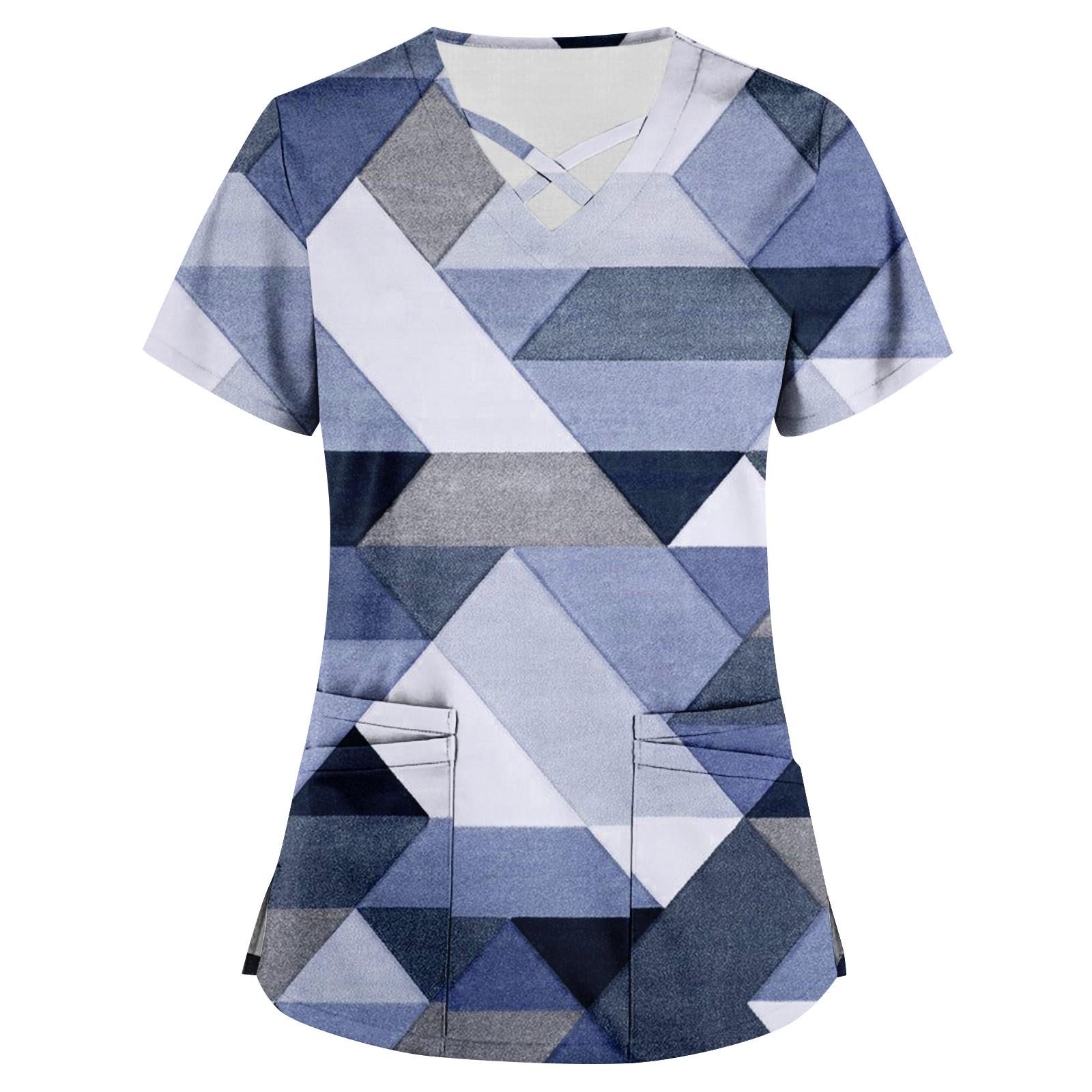 Women s Printed Work Clothes With V Neck And Double Layer Pocket Basic Tops Pullover XXL
Women s Printed Work Clothes With V Neck And Double Layer Pocket Basic Tops Pullover XXL