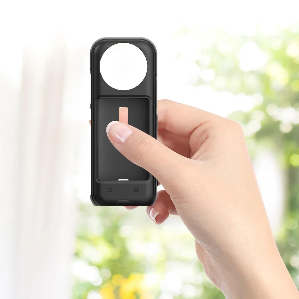 Силиконовый чехол для Insta360 X4, защитная крышка объектива, мягкий силиконовый чехол для панорамной камеры Insta 360 X4, аксессуары чёрный
Силиконовый чехол для Insta360 X4, защитная крышка объектива, мягкий силиконовый чехол для панорамной камеры Insta 360 X4, аксессуары чёрный